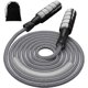 thumbnail image 1 of Cuerda de saltar de algodón ajustable con peso para mujeres, adultos y niños, ideal para ejercicios atléticos y de fitness (rosa), 1 of 5