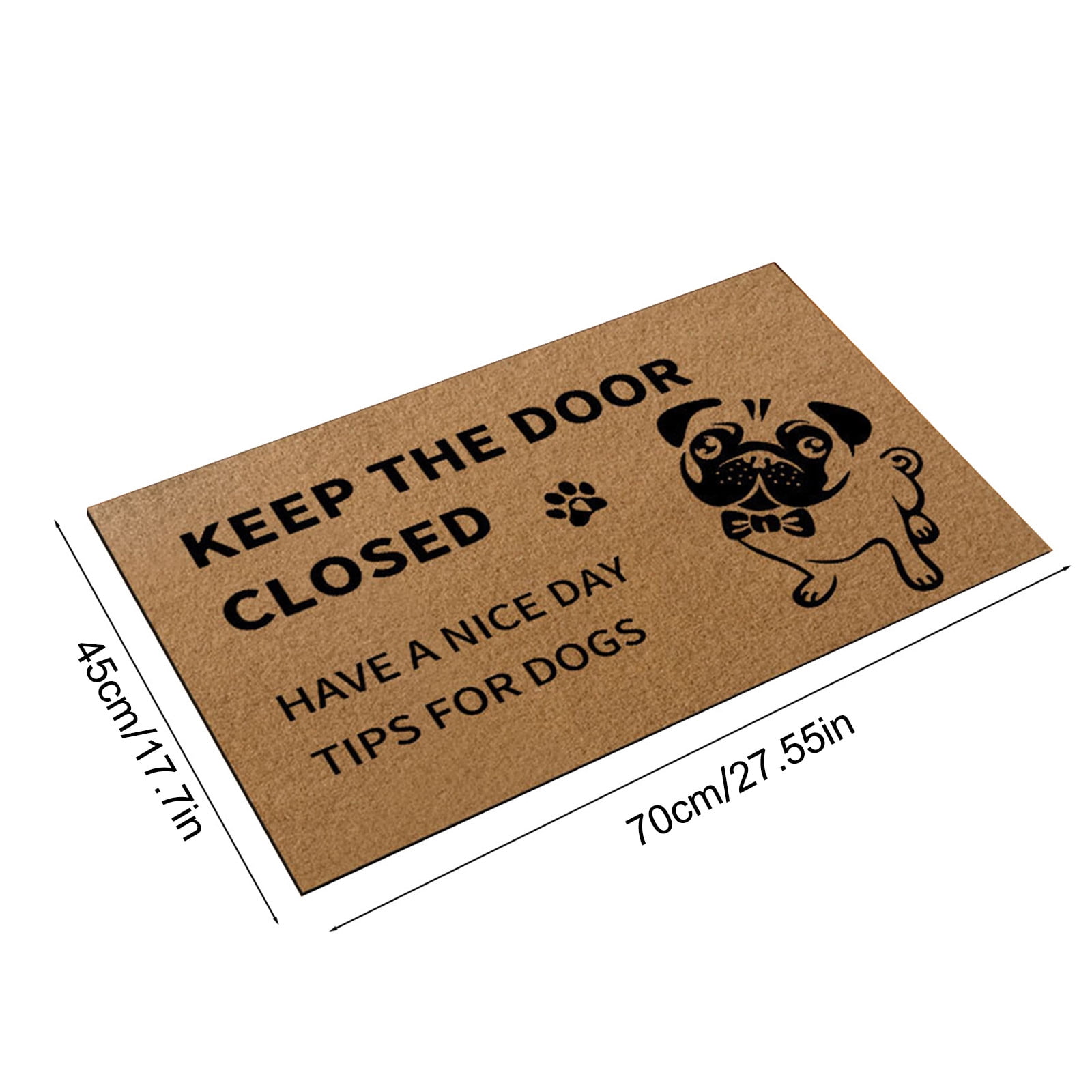 E Welcome Mat Coir Doormat Outdoor Entrance Artificial Fiber Non Slip Front Porch Patio Mat Decorative Heavy Duty Durable Indoor Outdoor Rug Easy Clean Shake Off 27.55X17.7X0.51In