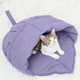 thumbnail image 3 of Cat Sleeping Bag, Linen Fabric Bed Cave Pet Cover Hide Hood Cave Comfortable Soft Washable With Non Slip Bottom Suitable For Indoor Puppies And Kittens, 3 of 3