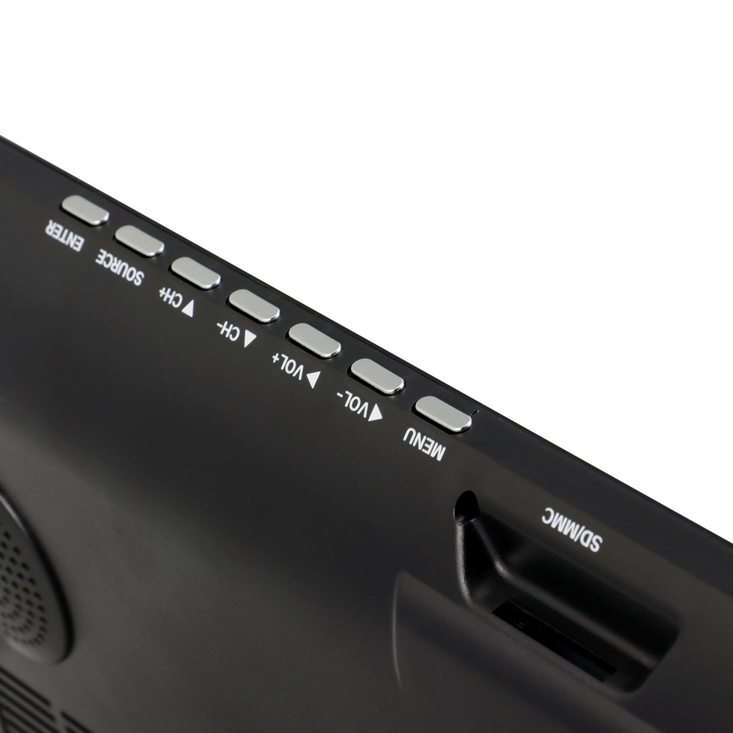 Trexonic Televisor LED portátil recargable de 14 pulgadas con HDMI, SD/MMC,  USB, VGA, entrada/salida AV y sintonizador digital integrado, rojo
