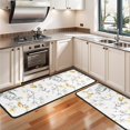 thumbnail image 3 of Kitchen Rugs Sets Of 2,Pioneer Flower Floral Print Pattern Anti Fatigue Kitchen Mat Rugs Non Slip Washable,Decorative Kitchen Floor Mats for Kitchen,Sink,Laundry,17"x47"+17"x47", 3 of 5
