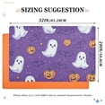 thumbnail image 6 of Yayeee Doormat for Indoor Entrance 32" x 20" Non Slippery Floor Rug, Halloween Purple Ghosts, 6 of 8