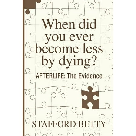 When Did You Ever Become Less By Dying? AFTERLIFE : The Evidence (Paperback)