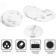 thumbnail image 4 of Posavasos de cuero, Juego de 6 posavasos de vidrio, posavasos de mármol para bebidas, bar, tazas, café, cerveza Adepaton LKX-1594, 4 of 8