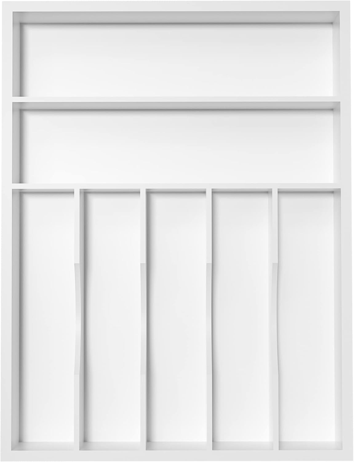 Utensil Organizer Silverware Drawer Organizer - Bamboo Expandable Cutlery Tray with Dividers for Utensil Holder Office Storage Makeup Desk Drawer Tool OrganizationExpandable,  with Dividers,