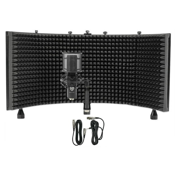 Rockville RCM PRO Studio/Recording Podcast Condenser Microphone   Foam Shield