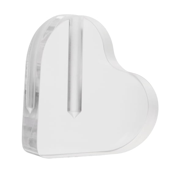 COOPHYA 1Pack Heart Shape Rose Holder Acrylic Clear Flower Container Modern Design for Home Decor