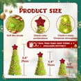 thumbnail image 5 of Yastouay 3Pcs Mini Christmas Tree,Lime Green Cristmas Tree,Furry Tabletop Xmas Cone Tree Christmas Decorations, 5 of 7