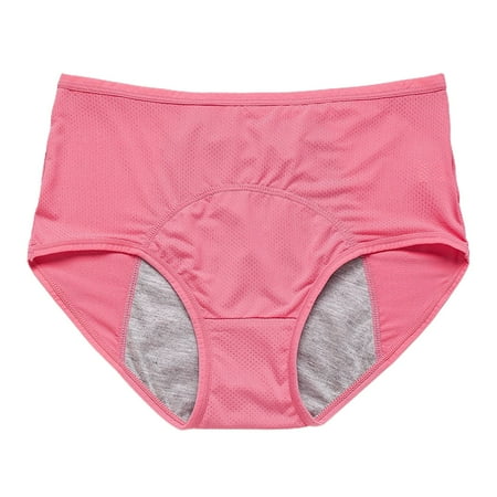 (2-Pack) Puawkoer 40 To 150Kg Plus Surprise Underwear Pack for Women Size L To 8Xl Microfiber Panties for Women Pants Leak Proof Before Lavender Panties Lace and Aft