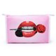 thumbnail image 1 of Bolsa de cosméticos de maquillaje de almacenamiento duradero reutilizable portátil para niñas y mujeres (labio con rosa), 1 of 2