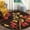 Brown/Red, variant on SAFAVIEH Soho Emerald Floral Wool Area Rug, Black/Lime, 9'6" x 13'6"