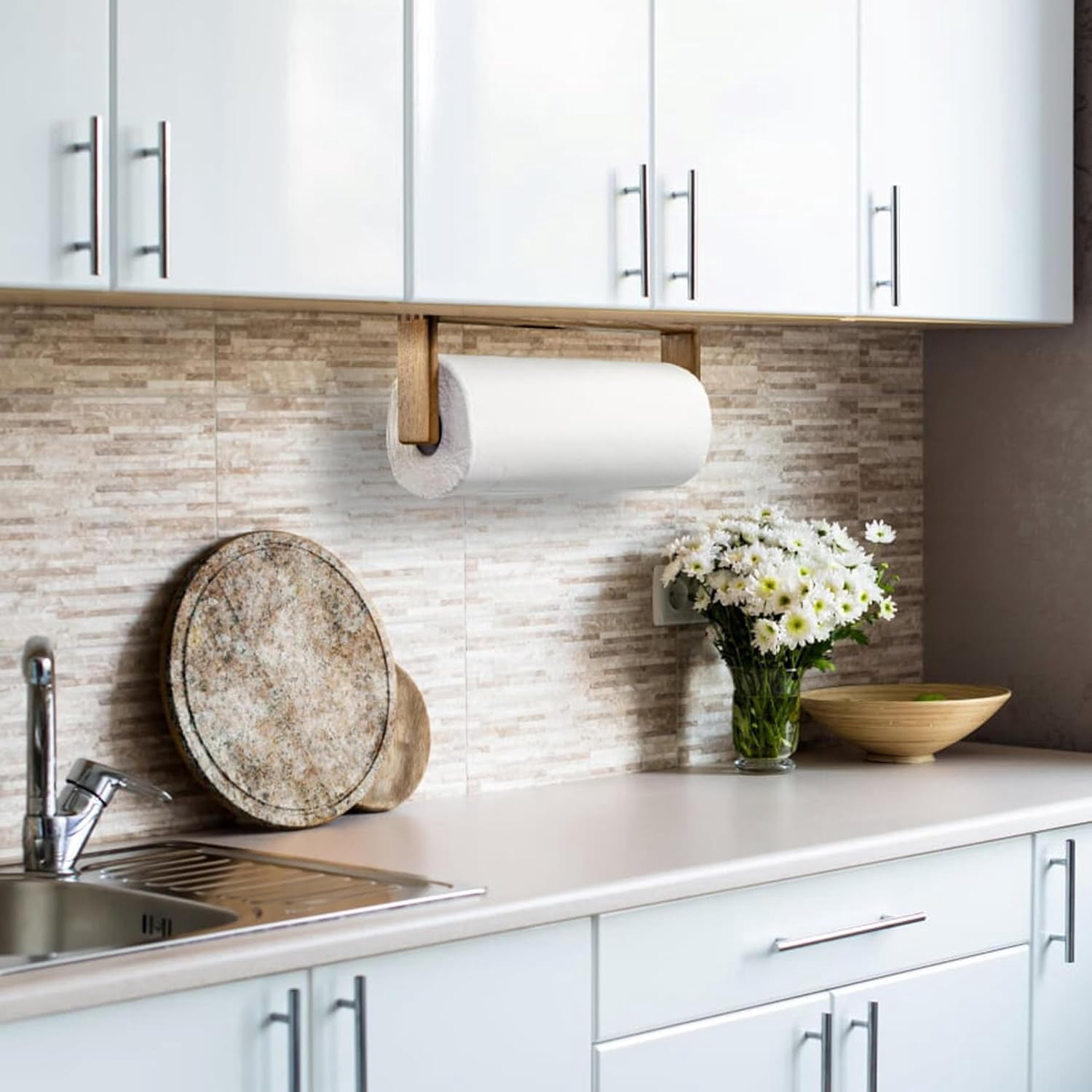 HJTER Wall-Mount Paper Towel Holder