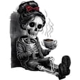 thumbnail image 2 of CafePress - Sitting And Holding A Steaming Cup Of Coffee - Large Weekender Tote, 2 of 7