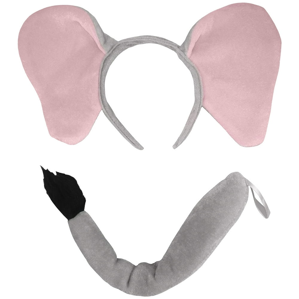Unisex Adult Plush Jumbo Elephant Ears Headband - Walmart.com - Walmart.com