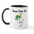 thumbnail image 2 of CafePress - Never Give Up Stork And Frog Mug - 11 oz Ceramic Mug - Novelty Coffee Tea Cup, 2 of 6