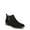Black Microfiber, variant on Dr. Scholl's Shoes Womens Rate Zip Faux Suede Almond Toe Ankle Boots