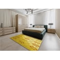 thumbnail image 4 of Ahgly Company Indoor Round Patterned Bright Gold Yellow Area Rugs, 8' Round, 4 of 6