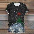 thumbnail image 5 of UngA Christmas T Shirts Womens Funny Christmas Shirts Merry and Bright T-Shirts Christmas Tree Shirts Merry Christmas Graphic Tee Tops Dark Green,2XL, 5 of 7