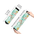 thumbnail image 2 of Goofa Elephant and Flowers Pattern Non Slip Socks with Grips for Elderly, Crew Socks Yoga Hospital Socks Cushioned Sole Gripper Socks for Men Women, 2 of 5