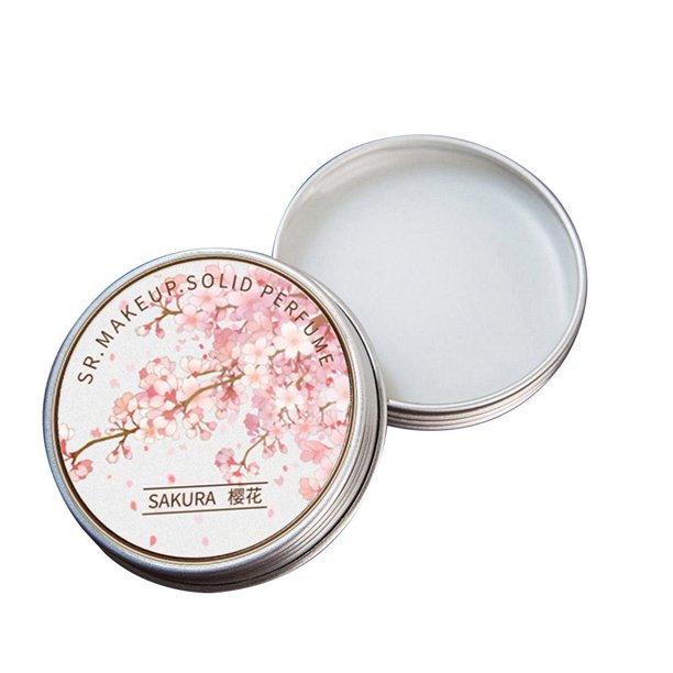 Bálsamo portátil Desodorante suave de larga duración Perfume sólido (Flor de cerezo)