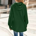 thumbnail image 4 of FDGIU Women's 2025 Oversized Hoodie Dress - Long Sleeve Tunic Sweatshirt with Pockets, Soft Fleece Fall Winter Clothes, 4 of 7