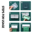 thumbnail image 2 of Casa Caja de Almacenamiento de Bolsas de Basura Simple Sin Perforaciones Caja de Almacenamiento Extraíble Montada en la Pared Caja de Almacenamiento de Bolsas de Basura Simple B, 2 of 5