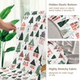 thumbnail image 5 of Yayeee 2 Pack Dining Chair Covers Stretch Parson Chairs Slipcovers Seat Protector, Orange Christmas House, 5 of 6