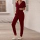 thumbnail image 1 of Women Romper Comfortable Short Sleeve Top Polyester Fabric Waist Down Jumpsuit Machine Washing V Neck  for Daily Wear for Shopping ANGGREK Otros, 1 of 7