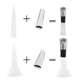thumbnail image 3 of WHAMVOX Window for Stainless Steel Rubber Nozzle Set Sink Joint Caulk Tool 6X3CM Silver, 3 of 8