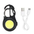 thumbnail image 2 of Portable Pocket Flashlight, Aluminum Alloy COB Keychain Flashlight Magnet Back  For Outdoor, 2 of 8