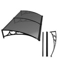 thumbnail image 4 of golytefs Window Awnings 24x79 Inches Window Door Canopy with Drainage Sink (Light Grey), 4 of 8