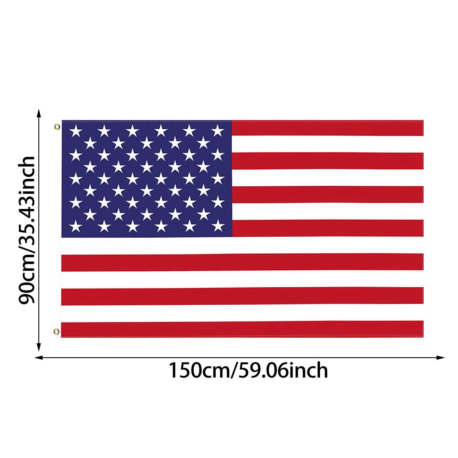1-3PC American Flags 3x5 FT, US Flag Vivid Color Fade Resistant Double Stitched USA Flag with Brass Grommets, Indoor Outdoor Decorations Stars Stripes Durable