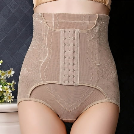 

YIWEI Women High Waist Body Shaper Control Tummy Postpartum Shapewear Underwear Pants Skin M