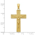 thumbnail image 5 of Auriga Fine Jewelry 14K Yellow Gold Crucifix Cross Pendant for Women (L-38 mm,W-21 mm), 5 of 6