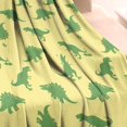thumbnail image 3 of BrightGreen Cartoon Dinosaurs Silhouettes Pattern Blanket,Comfortable Soft Lamb Wool Throw Blanket,All Season,Warm Lightweight Blankets for Sofa Bed Couch Living Room Chair,30"x40", 3 of 4