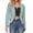 Light Blue, variant on ZZwxWA Blazers for Women Business Casual Open Front Dress Jacket Office Suit Long Sleeve Cardigan with Zipper Pockets