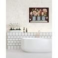 thumbnail image 4 of Farmhouse Flower Bathroom Decor Wall Art Rustic Butterfly Floral Pictures Wall Decor Relax Soak Unwind Bathroom Sign Canvas Painting Prints Artwork Home Decorations Framed for Bathroom Bedroom 16"x12", 4 of 6