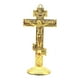 thumbnail image 3 of Cruz de Jesús para adornos de escritorio y mesa, fácil de instalar, 6,7 x 14 cm con base de metal dorado, 3 of 9