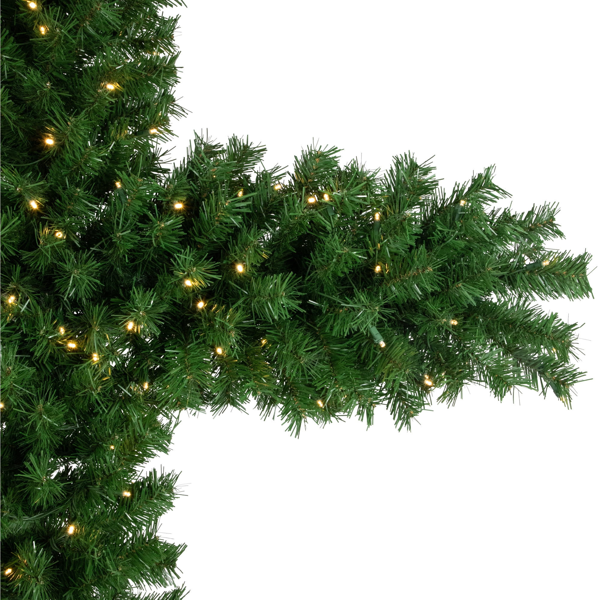 Northlight 7' Pre-Lit Artificial Pine Christmas Cross - Warm White LED Lights