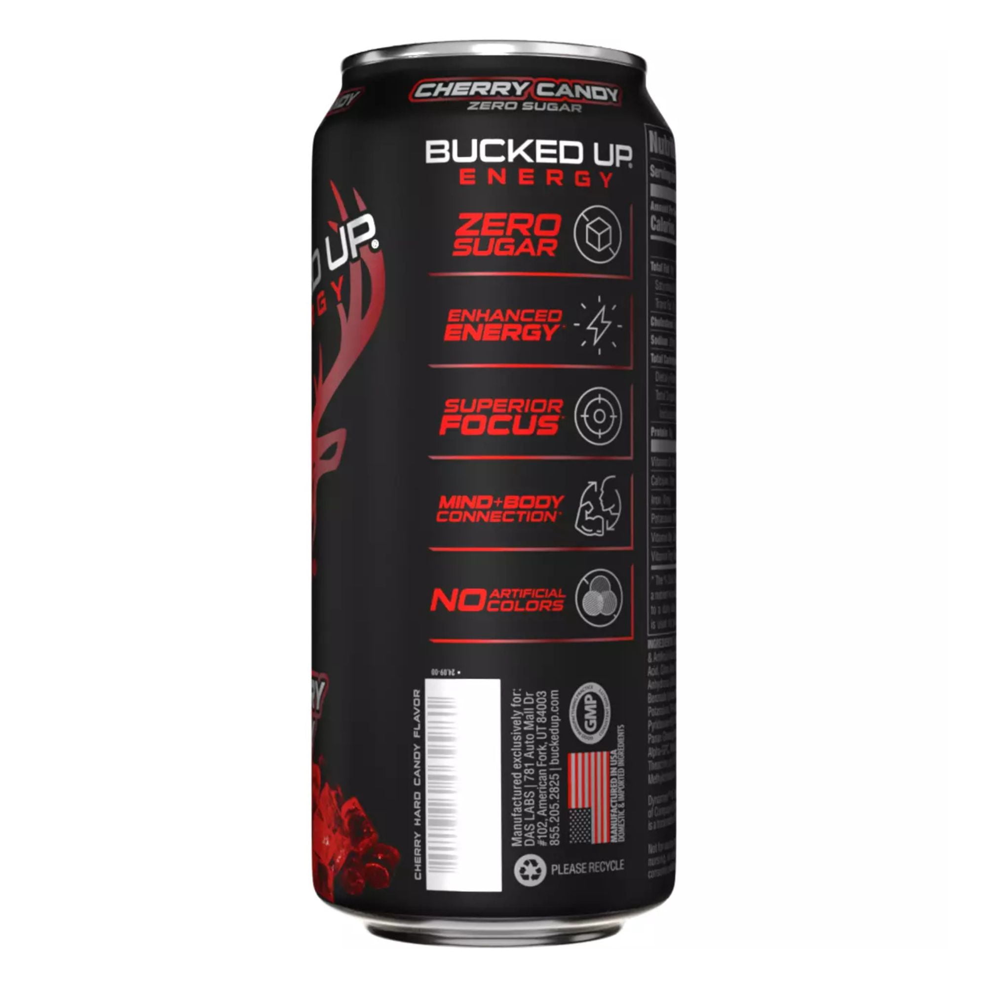 Bucked Up Energy Drink 6‑Flavor Variety Pack, 12 Cans, Zero Sugar