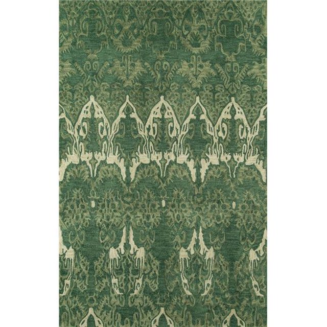 Momeni RIO00RIO-4GRN3656 Rio Chinese Hand Tufted Area Rug, Green - 3 ft. 6 in. x 5 ft. 6 in.