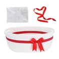 thumbnail image 1 of Cesta de almacenamiento con organizador de estantes, cesta tejida navideña, cesta debajo del estante blanco, 1 of 9