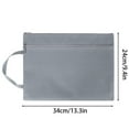 thumbnail image 3 of FeiFu Pendancy Mesh Zipper Pouch, Large Double Pocket Waterproof File Bag with Handle, A4 Size Foldable Document Storage for Puzzle Travel Office Supplies E, 3 of 5