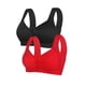 thumbnail image 1 of Gibobby Brasieres Deportivos Para Mujer Sujetador grande con hebilla lateral delantera para mujer, borde sin movimiento de anillo de, 2 uds.(BK1,42), 1 of 3