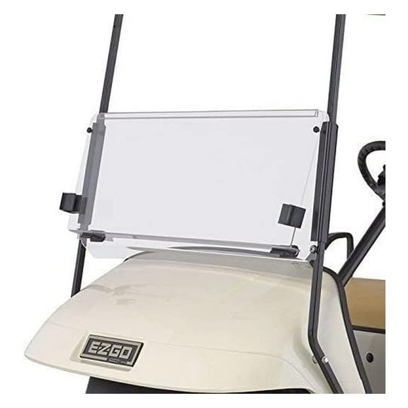 EZGO TXT 1995-2013 Clear Fold Down Impact Resistant Windshield for EZGO TXT Golf Carts