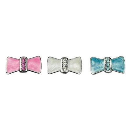 3/8" Enamel Bow Charm Turquoise 3/8" (10mm)