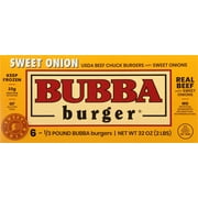 Bubba Burger® Beef Chuck Burgers with Sweet Onions, 6 - 1/3 Pound Burgers, 2 Pound Box
