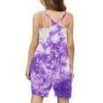 thumbnail image 5 of Cethrio Girls Tie Dye Jumpsuit, Cotton Casual Pocket Sleeveless Summer Pants Multicolor Size 13 T, 5 of 5