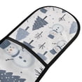 thumbnail image 4 of Yayeee Double Oven Mitt Kitchen Heat Resistant Baking 35" x7" Quilted Glove, Cute Snowmen, 4 of 6