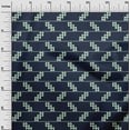 thumbnail image 2 of oneOone Georgette Viscose Tissu Stripe & Check Tissu Imprimé Kasuri 1 Yard 42 Inch Wide, 2 of 4